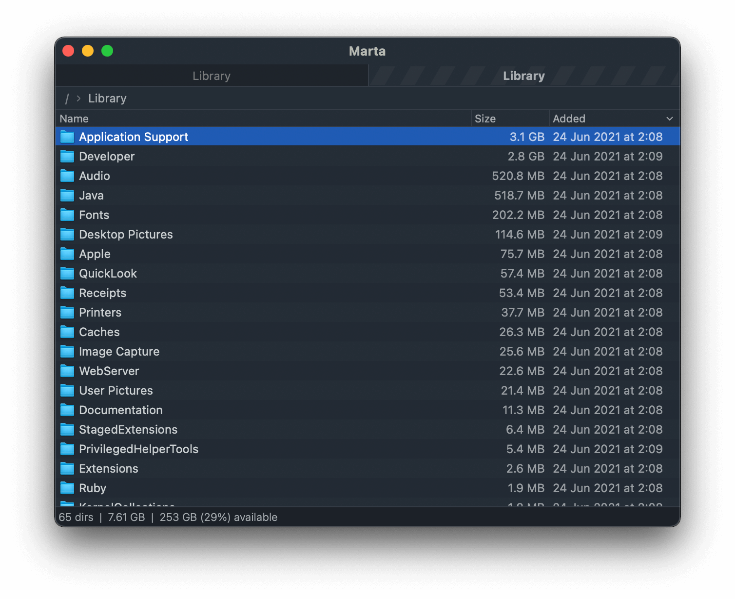 Analyze Disk Usage screenshot